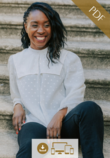 Tilda Blouse with 5 Collar Options PDF Sewing Pattern