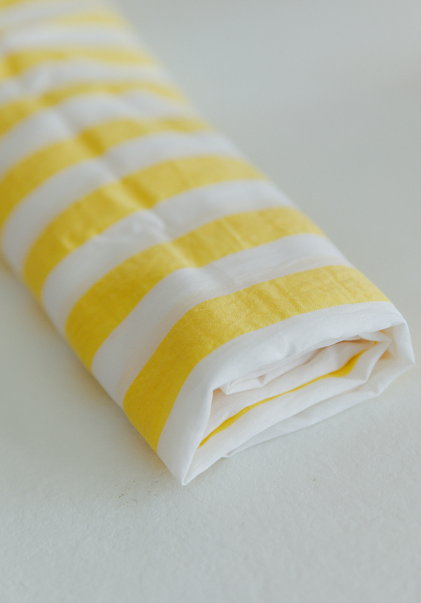 Berlingot Yellow Fizz Polyviscose Voile Fabric - by 10 cm