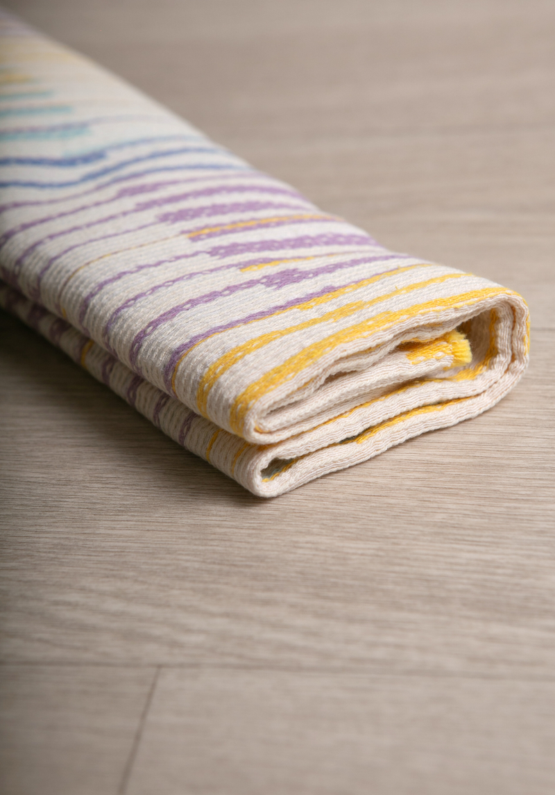 Tweed jacquard sorbet Fabric - by 10 cm