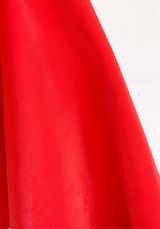 Rouge Passion Lyocell Lamé Twill Fabric  - by 10 cm
