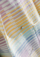 Tweed jacquard sorbet Fabric - by 10 cm