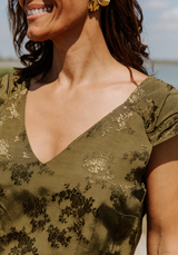 Poésie Viscose Jacquard - by 10 cm - several colors