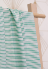 Lightweight viscose jacquard with lurex stripes VARSITY