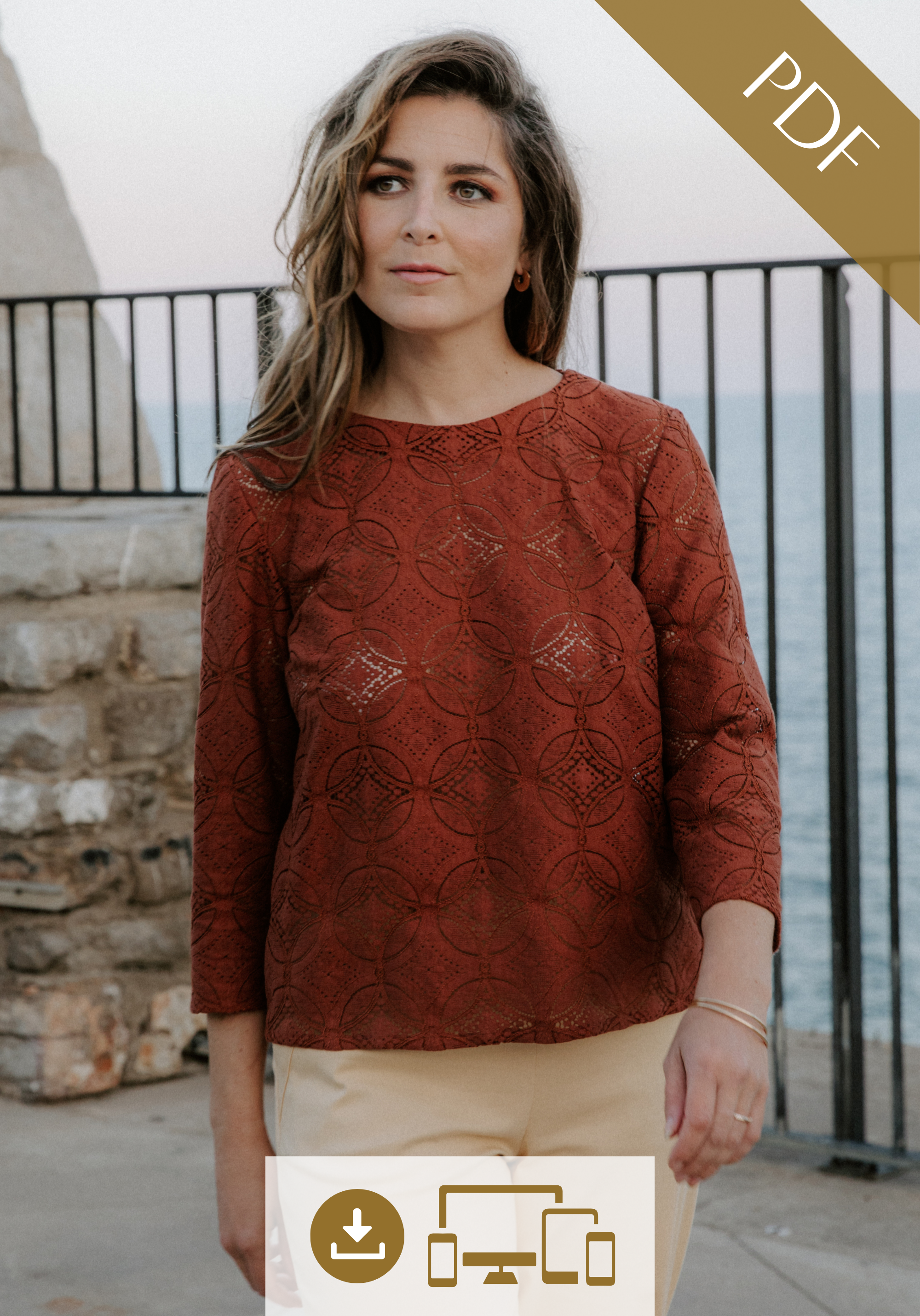 Violette Blouse PDF Sewing (A4 A3 A0 and US letter) – Maison Fauve UK