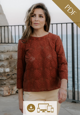 Violette Blouse PDF Sewing (A4 A3 A0 and US letter)