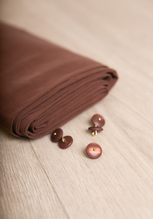 Wink Matte candied chestnut Shank Button 12 mm and 15 mm