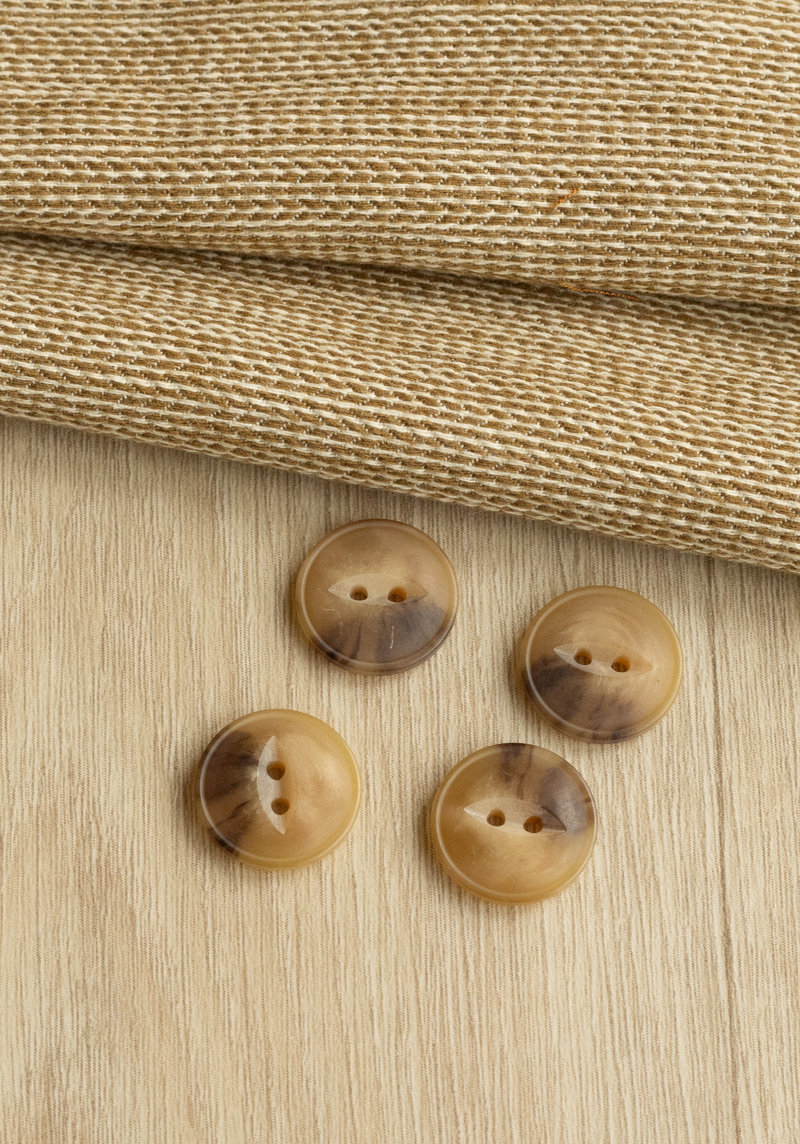 Jazz Jacket / Coat Button in Cappuccino 15 or 20mm