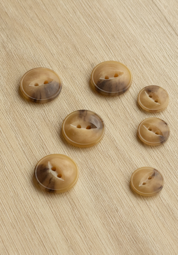Jazz Jacket / Coat Button in Cappuccino 15 or 20mm