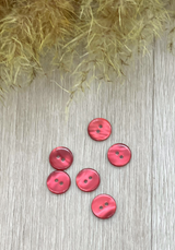 Mother of Pearl Rose Pepper Button 11 mm