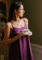 Valentine's Day nightdress sewing kit - Paola pattern and Jacquard Lucente