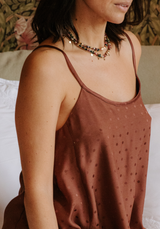 Valentine's Day nightdress sewing kit - Paola pattern and Jacquard Lucente