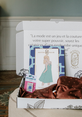 Valentine's Day nightdress sewing kit - Paola pattern and Jacquard Lucente