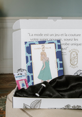 Valentine's Day nightdress sewing kit - Paola pattern and Jacquard Lucente