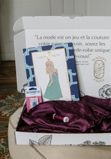 Valentine's Day nightdress sewing kit - Paola pattern and Jacquard Lucente