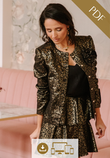 Calypso jacket PDF Sewing Pattern (A0, A4 and US letter, videoprojection)