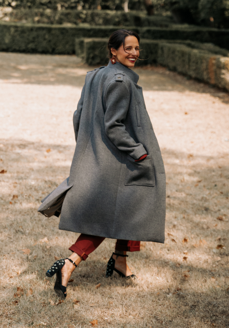 Long 2025 patterned coat