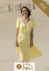 Cuba Libre Dress PDF Sewing Pattern (A0, A4 and US letter, videoprojection)