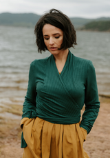 Cursive Wrap Top Sewing Pattern - Paper Pattern