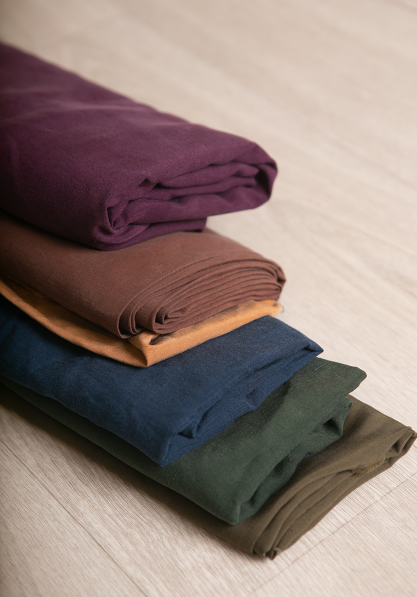 Tencel, linen and cotton dupion fabric - Multiple colors