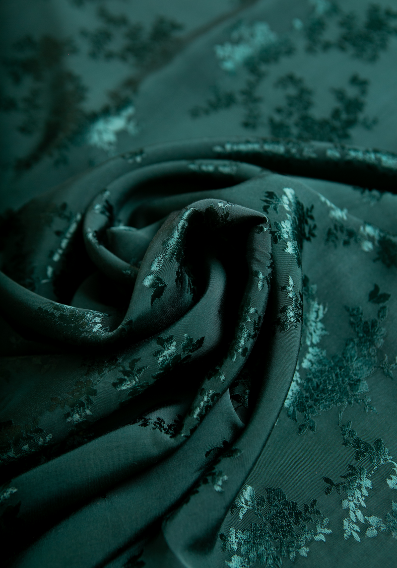 Poésie Viscose Jacquard - by 10 cm - several colors