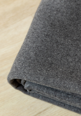 Gris Orage Wool Drape Fabric- by 10 cm