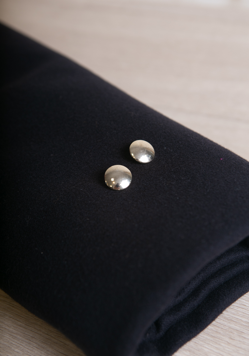 Wool Flannel Fabric – 100% Wool – Caviar