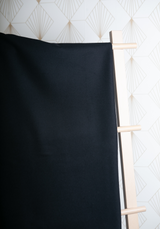 Wool Flannel Fabric – 100% Wool – Caviar