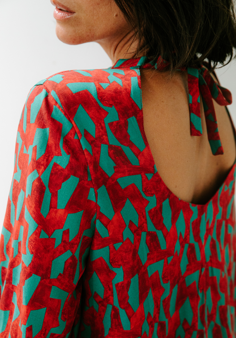 Pietra printed viscose poplin fabric - Various colors