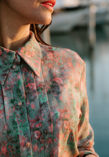 Ghost Flower - printed viscose poplin fabric - Various colours