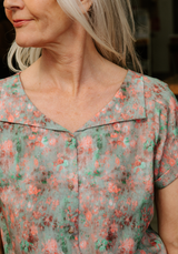 Ghost Flower - printed viscose poplin fabric - Various colours