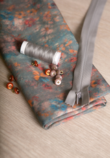 Ghost Flower - printed viscose poplin fabric - Various colours