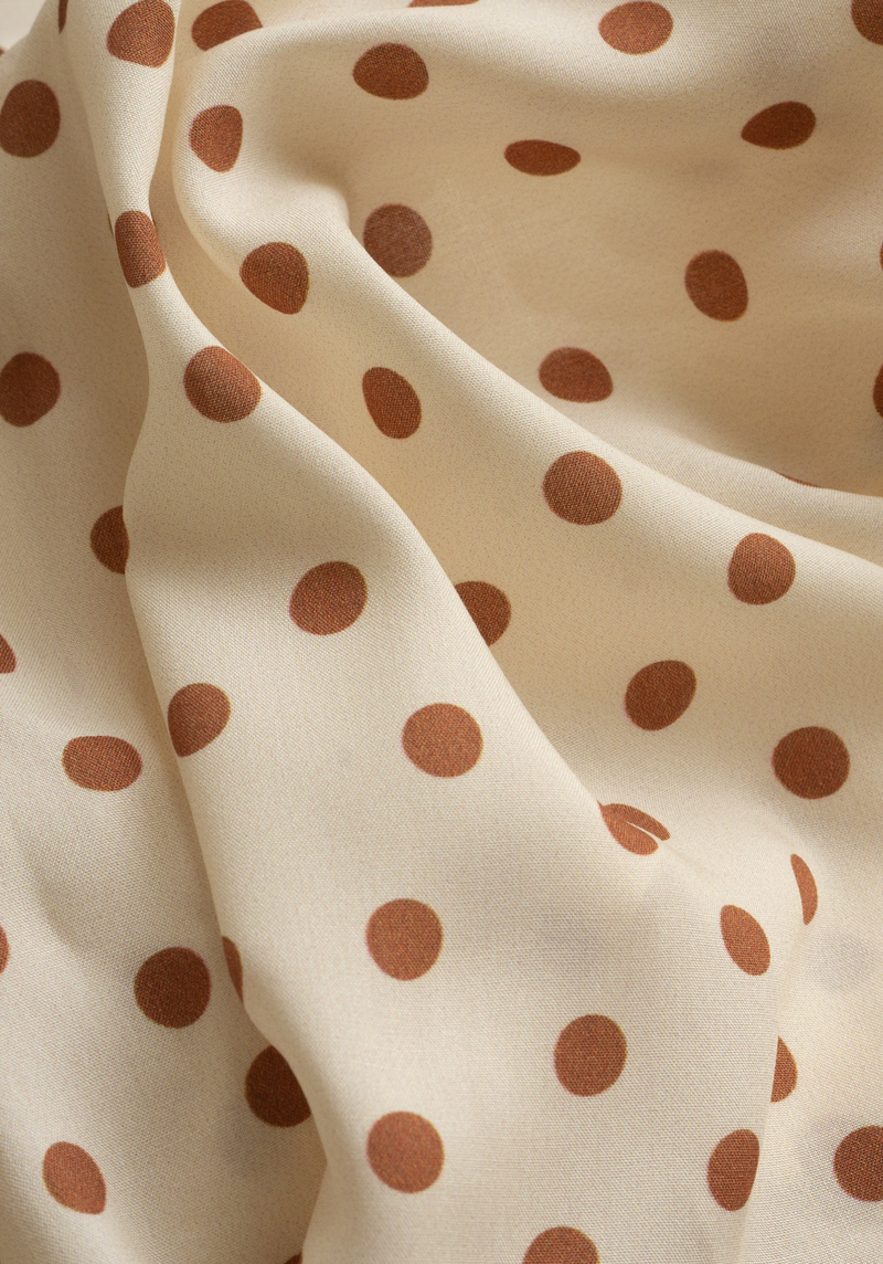 Poplin viscose Lunares - by 10cm