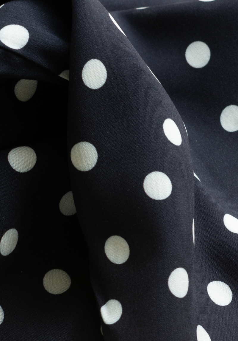 Poplin viscose Lunares - by 10cm