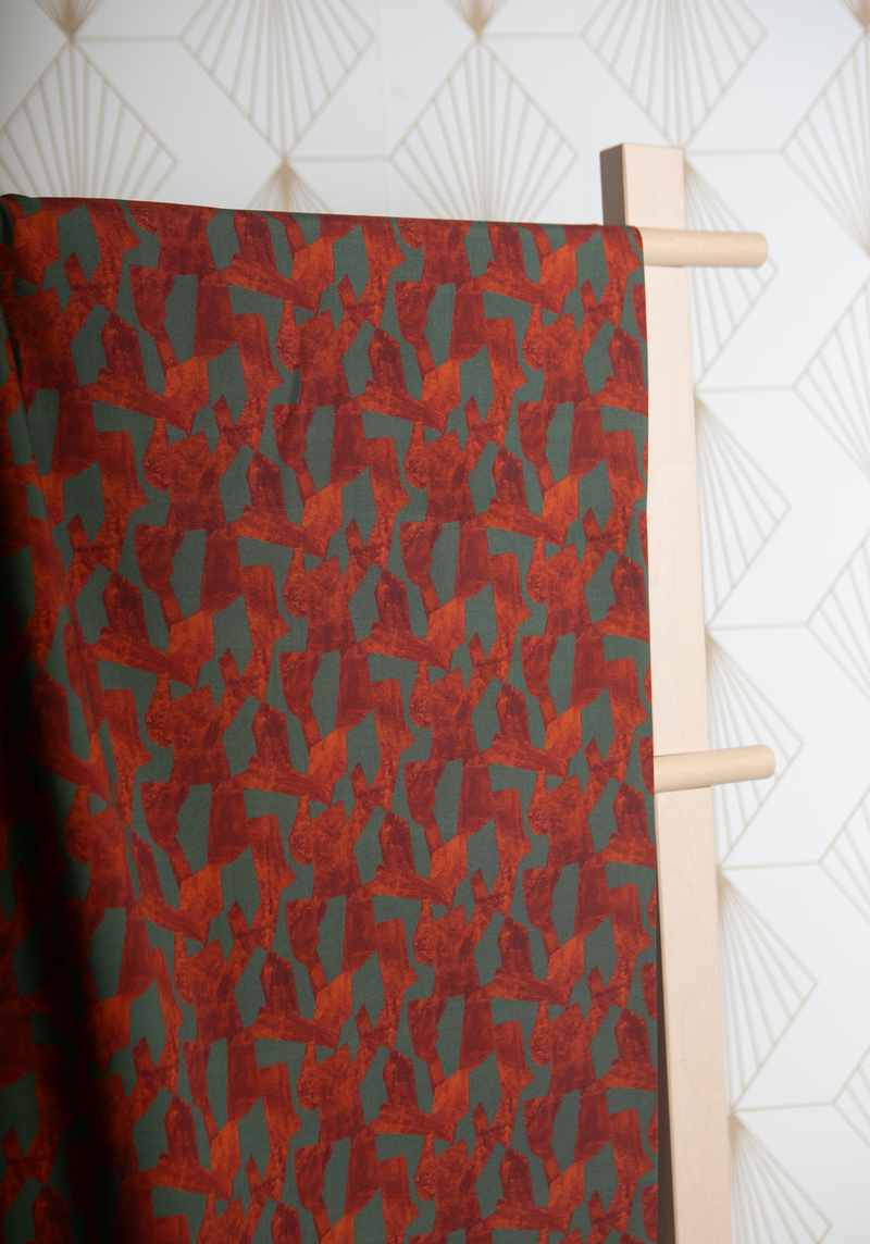 Pietra printed viscose poplin fabric - Various colors