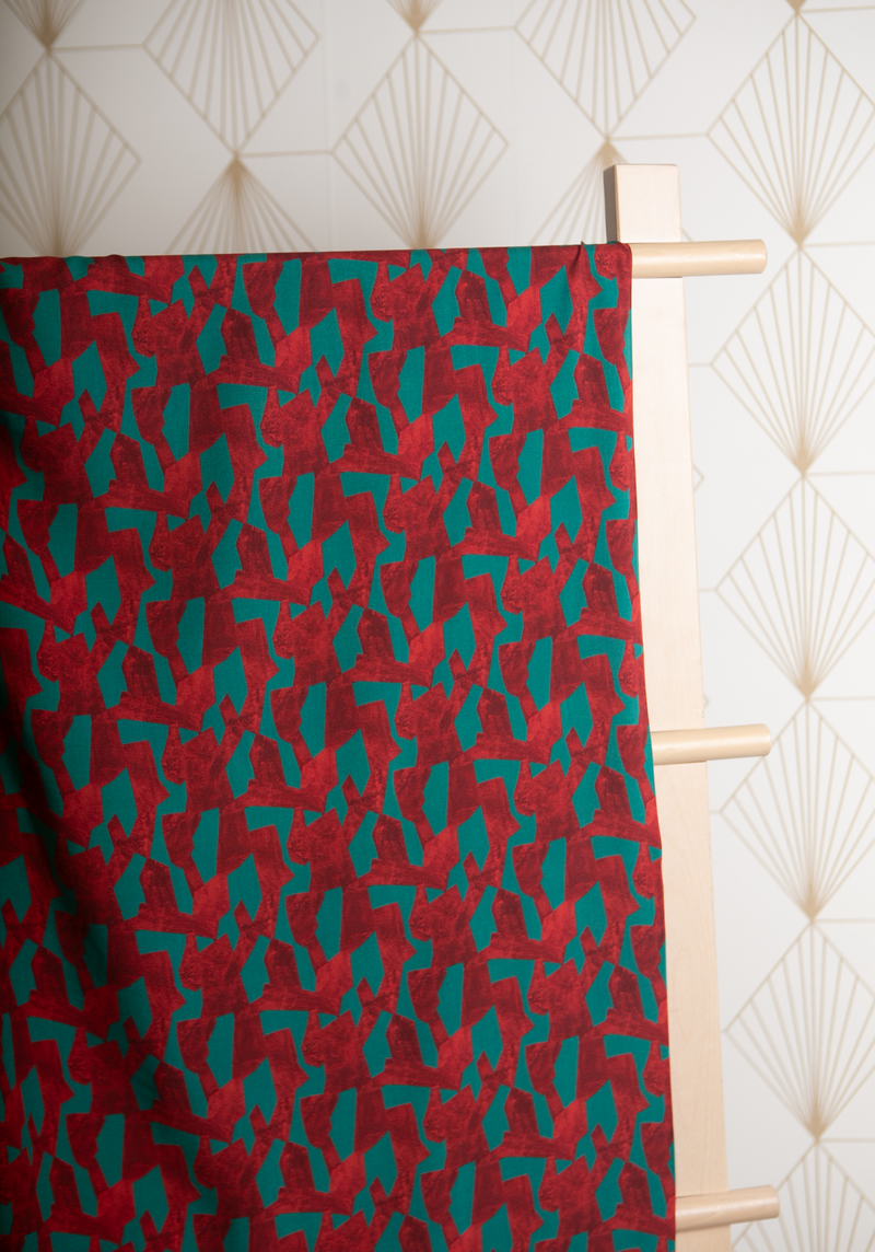 Pietra printed viscose poplin fabric - Various colors