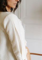 Mystic Rose Jacquard Fabric - by 10 cm