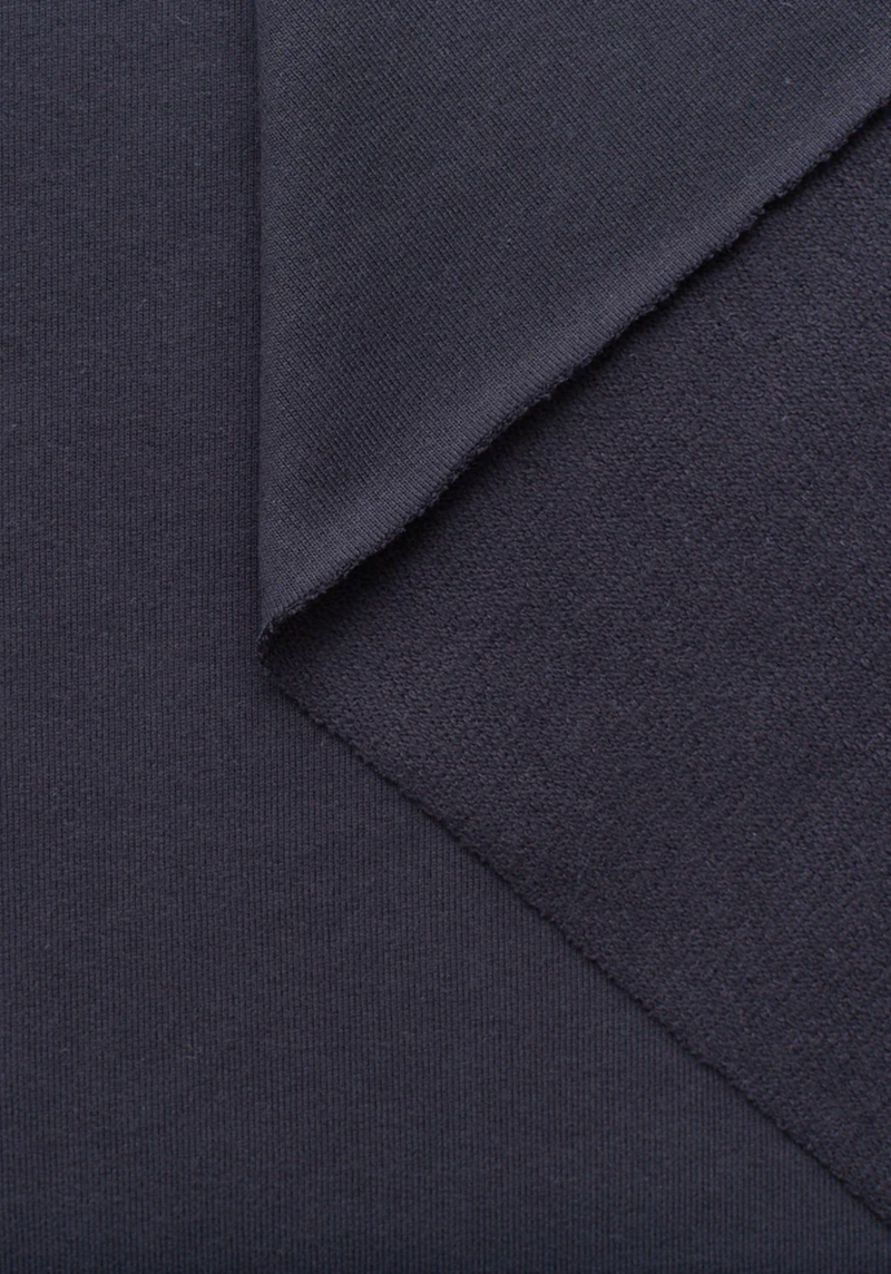 Sweatshirt  fabric – 100% cotton black or navy blue