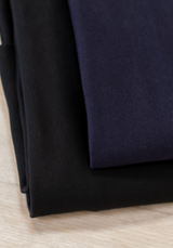 Sweatshirt  fabric – 100% cotton black or navy blue