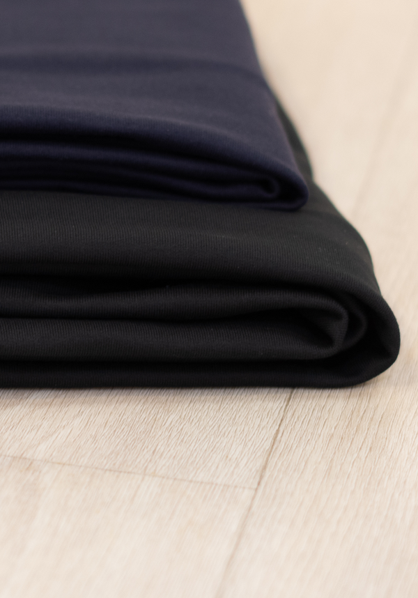 Sweatshirt  fabric – 100% cotton black or navy blue