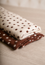 Poplin viscose Lunares - by 10cm