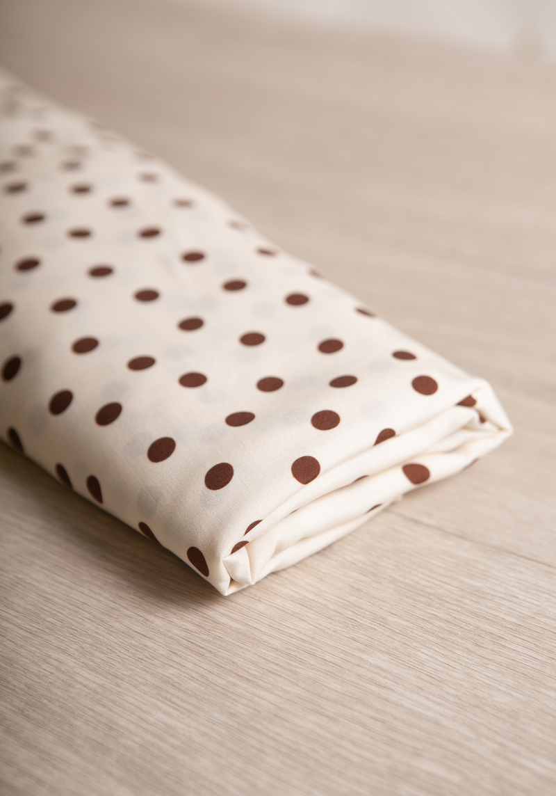 Poplin viscose Lunares - by 10cm