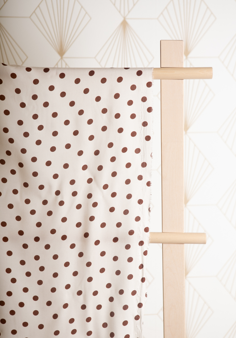 Poplin viscose Lunares - by 10cm