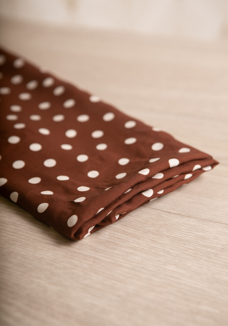 Poplin viscose Lunares - by 10cm