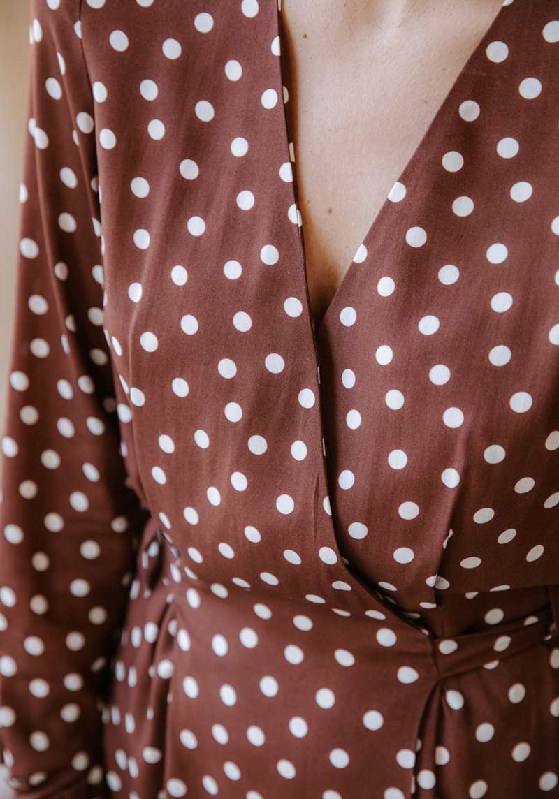 Poplin viscose Lunares - by 10cm