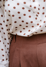 Poplin viscose Lunares - by 10cm