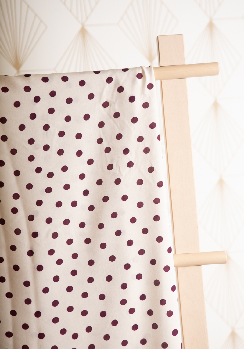 Poplin viscose Lunares - by 10cm