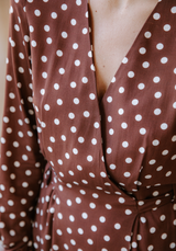 Poplin viscose Lunares - by 10cm