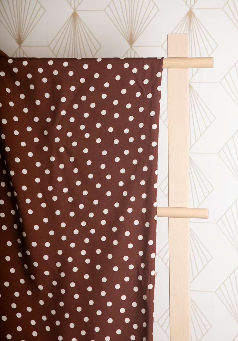 Poplin viscose Lunares - by 10cm