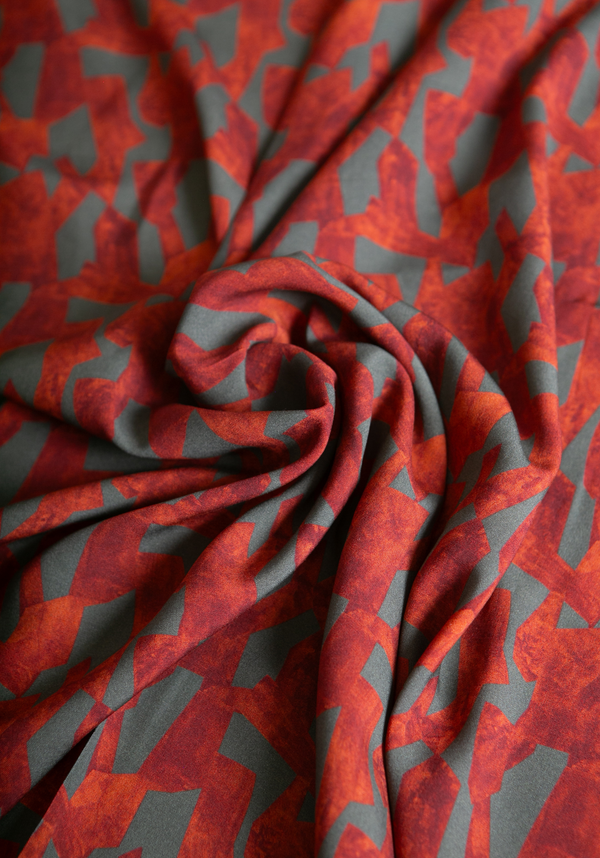 Pietra printed viscose poplin fabric - Various colors