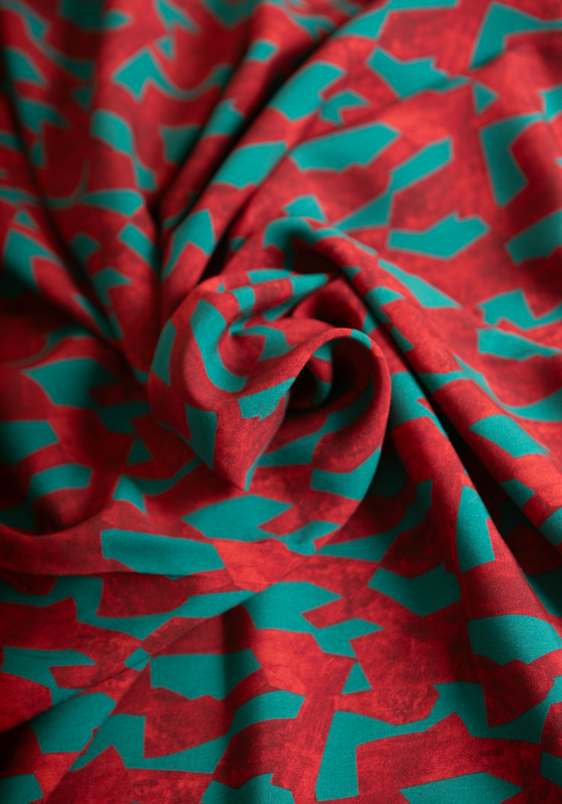 Pietra printed viscose poplin fabric - Various colors